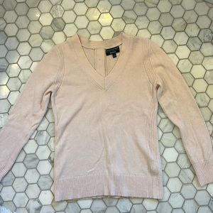 Women’s Banana Republic Pink Italian Wool Long Sleeve Sweater, Sz. M